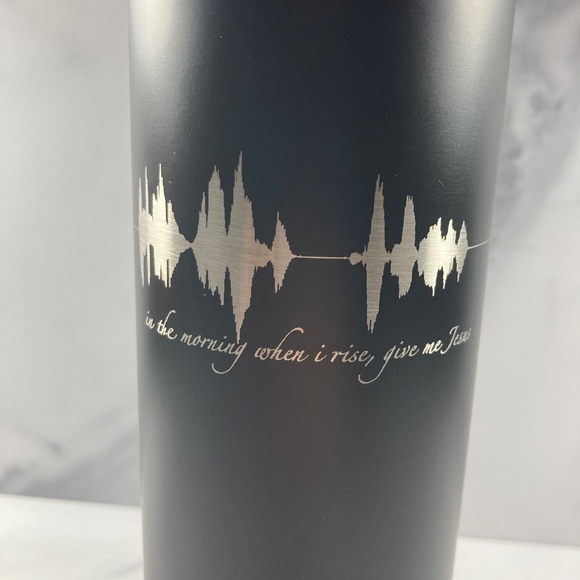 In The Morning When I Rise, Give Me Jesus Soundwave 20oz Tumbler - Picture 3 of 5